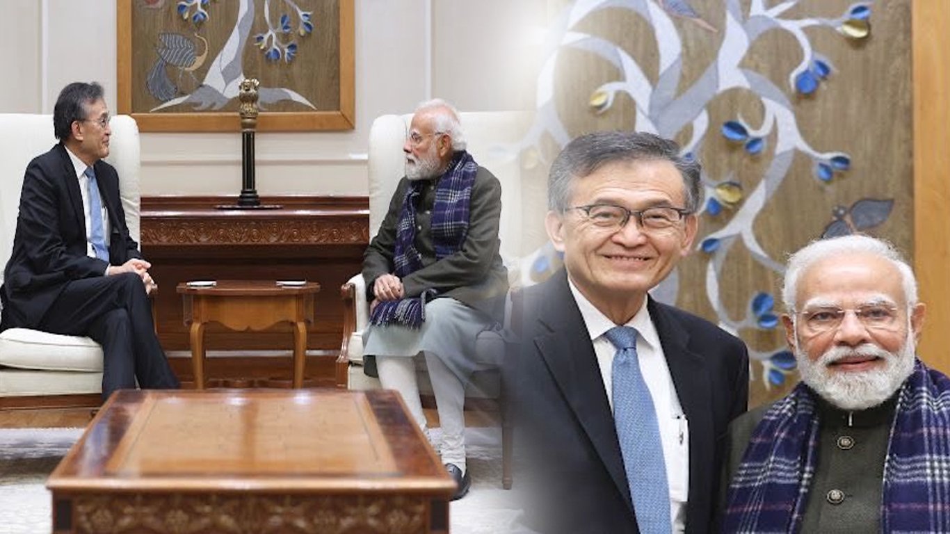 ইণ্টেলৰ মুখ্য কাৰ্যবাহী বিষয়া লিপ-বু টানে প্ৰধানমন্ত্ৰী নৰেন্দ্ৰ মোদীক সাক্ষাৎ কৰে।